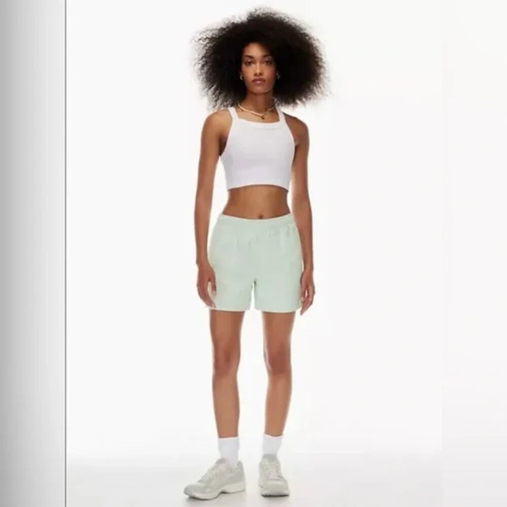 Aritzia TNA Big Easy Nylon Shorts - Teal - XS